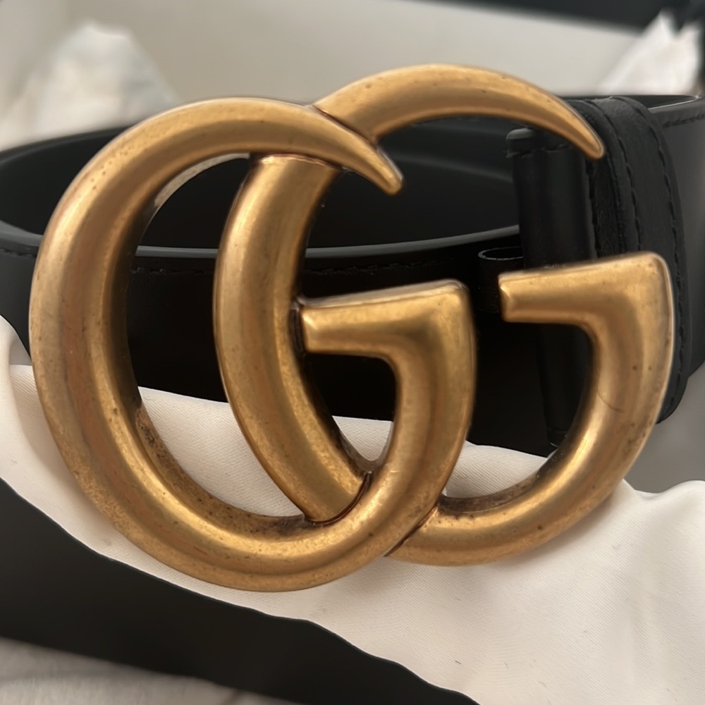 Gucci GG marmont leather belt - Picture 2 of 7